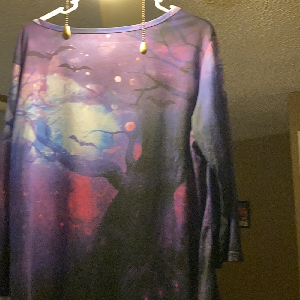 Halloween blouse, used, wore twice. Well taken care of and Looks brand new.